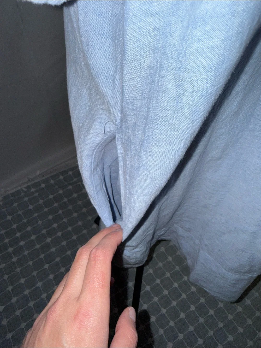 New Cynthia Rowley Pale Blue Linen Dress - Picture 4 of 8